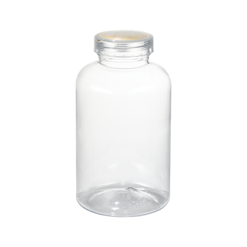 Basit PET 500ml Yuvarlak Şişe